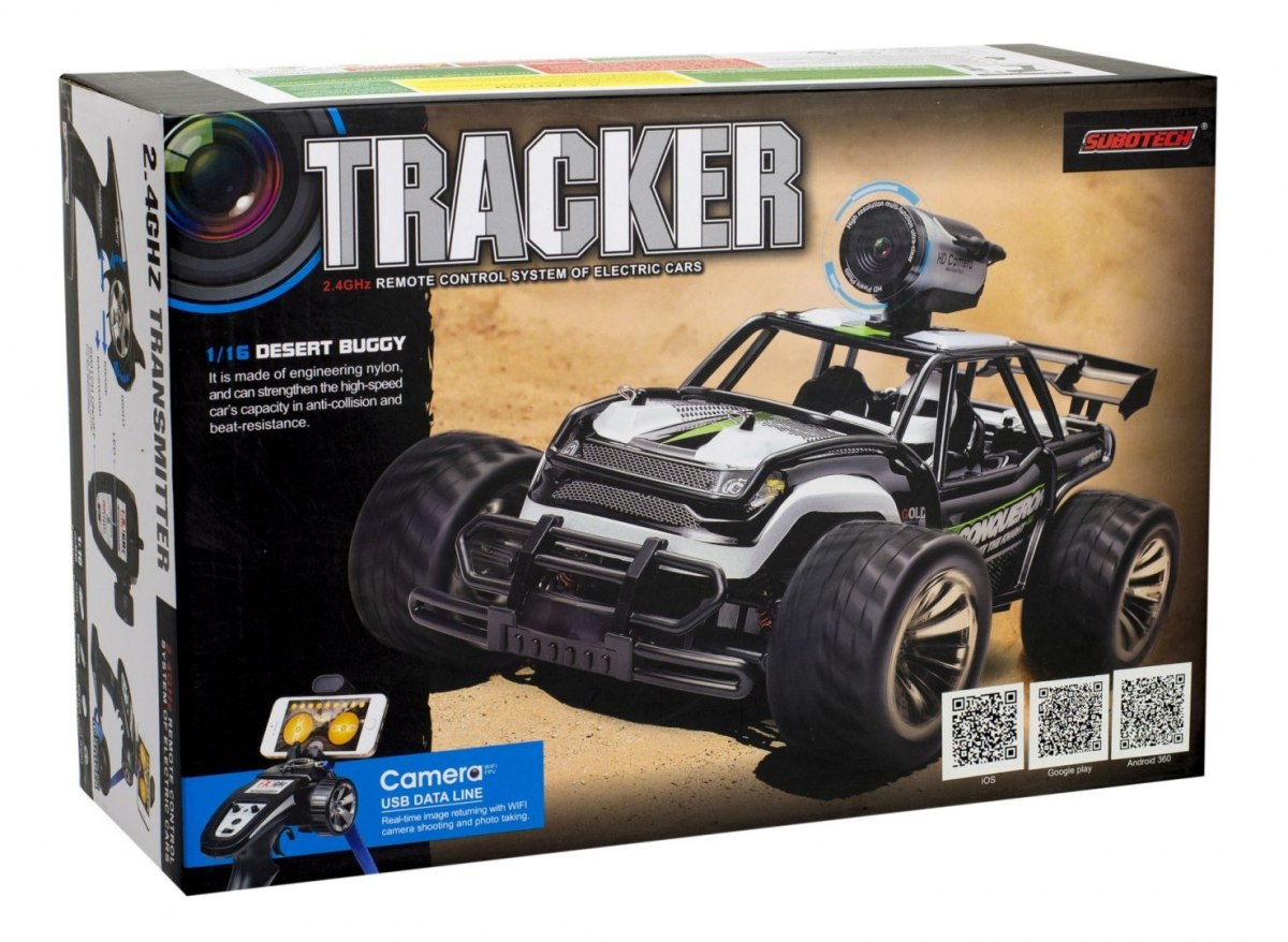 Samochód RC Tracker 2.4Ghz z kamerą FPV HD 720p Samochód RC Tracker 2.4Ghz z kamerą FPV HD 720p