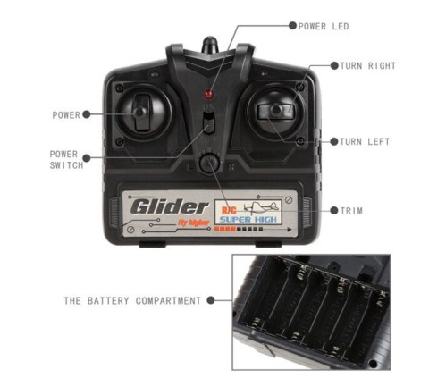 Samolot RC HL803 Piper 2CH 150m Samolot RC HL803 Piper 2CH 150m