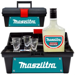 Zestaw Imprezowy MaszLitra - kuferek, butelka i kieliszki