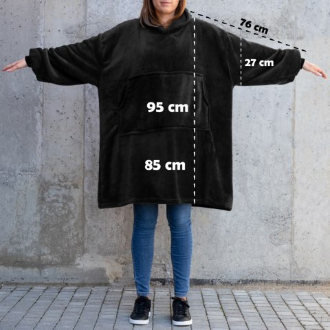 Bluzair - Bluza koc - Czarny Bluzair - Bluza koc - Czarny