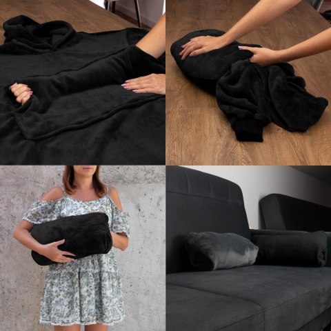 Bluzair - Bluza koc - Czarny Bluzair - Bluza koc - Czarny
