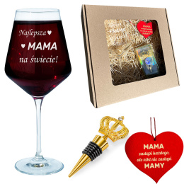Zestaw do wina dla Mamy - prezent na Dzień Matki