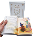 Biblia w drewnianym pudełku Prezent na Komunię - Pamiątka Pierwszej Komunii Świętej