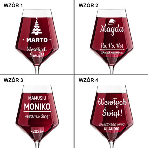 Kieliszek do wina KROSNO - prezent na Święta dla mamy dziewczyny żony Kieliszek do wina KROSNO - prezent na Święta dla mamy dziewczyny żony