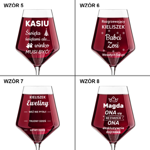 Kieliszek do wina KROSNO - prezent na Święta dla mamy dziewczyny żony Kieliszek do wina KROSNO - prezent na Święta dla mamy dziewczyny żony
