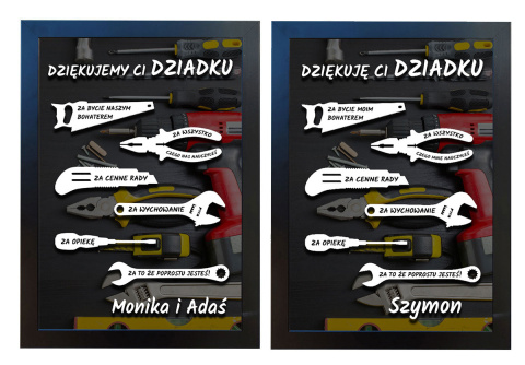 Podziękowanie dla dziadka majsterkowicza - prezent na Dzień Dziadka Podziękowanie dla dziadka majsterkowicza - prezent na Dzień Dziadka