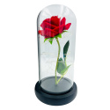 Wieczna róża w szkle z grawerem - prezent dla dziewczyny żony niej na walentynki