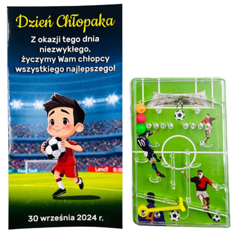 Gra Piłka Nożna + Życzenia - prezent na Dzień Chłopaka Gra Piłka Nożna + Życzenia - prezent na Dzień Chłopaka