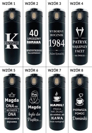 Kubek Termiczny z Grawerem - prezent dla kobiety faceta dziewczyny chłopaka żony męża na urodziny święta