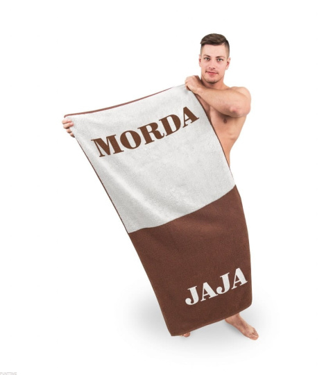 Ręcznik Morda Jaja - prezent dla męża chłopaka na święta urodziny Ręcznik Morda Jaja - prezent dla męża chłopaka na święta urodziny