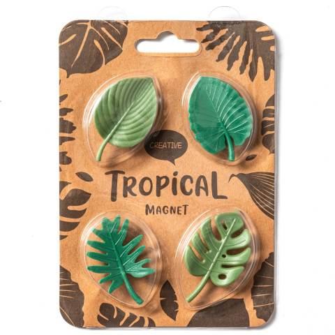 Magnesy na lodówkę LIŚCIE - 4 szt. Magnesy na lodówkę LIŚCIE - 4 szt.