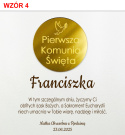 Pamiątka Pierwszej Komunii Świętej - prezent na Pierwszą Komunię Świętą dla chłopca dziewczynki