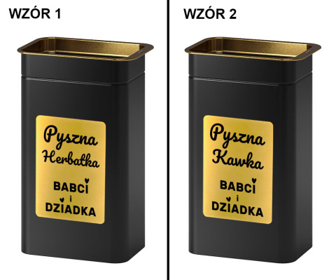 Pudełko Puszka na Herbatę Kawę dla Babci i Dziadka - prezent na Dzień Babci i Dziadka Urodziny Święta Pudełko Puszka na Herbatę Kawę dla Babci i Dziadka - prezent na Dzień Babci i Dziadka Urodziny Święta