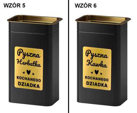 Pudełko Puszka na Herbatę Kawę dla Babci i Dziadka - prezent na Dzień Babci i Dziadka Urodziny Święta Pudełko Puszka na Herbatę Kawę dla Babci i Dziadka - prezent na Dzień Babci i Dziadka Urodziny Święta