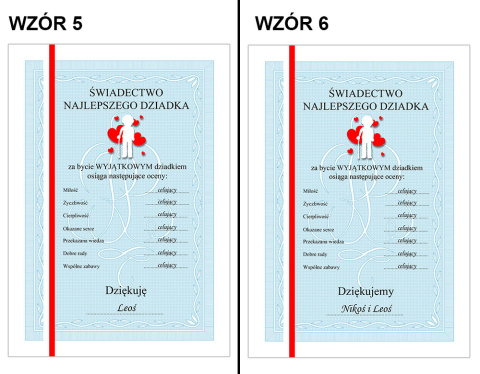Świadectwo z Czerwonym Paskiem dla Babci i Dziadka - prezent dla dziadków na Dzień Babci i Dziadka Świadectwo z Czerwonym Paskiem dla Babci i Dziadka - prezent dla dziadków na Dzień Babci i Dziadka