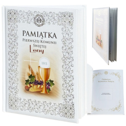 Album na Zdjęcia na Komunię - Pamiątka Pierwszej Komunii Świętej Prezent dla Chłopca Dziewczynki