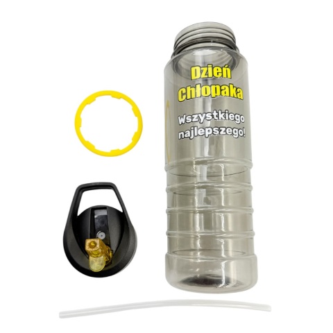 Bidon na Wodę ze Słomką 750 ml z Nadrukiem - prezent na Dzień Chłopaka Szkoła Przedszkole