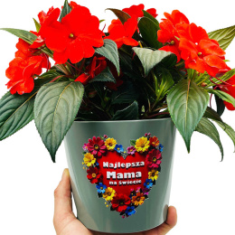 Doniczka Ceramiczna dla Mamy - Prezent na Dzień Mamy Matki Urodziny Święta