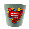 Doniczka Ceramiczna dla Mamy - Prezent na Dzień Mamy Matki Urodziny Święta Doniczka Ceramiczna dla Mamy - Prezent na Dzień Mamy Matki Urodziny Święta