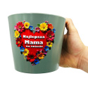 Doniczka Ceramiczna dla Mamy - Prezent na Dzień Mamy Matki Urodziny Święta Doniczka Ceramiczna dla Mamy - Prezent na Dzień Mamy Matki Urodziny Święta