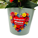 Doniczka Ceramiczna dla Mamy - Prezent na Dzień Mamy Matki Urodziny Święta Doniczka Ceramiczna dla Mamy - Prezent na Dzień Mamy Matki Urodziny Święta