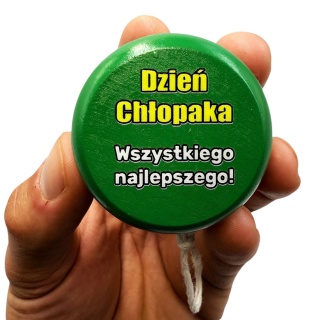 Drewniane JOJO z nadrukiem - prezent na Dzień Chłopaka Szkoła Przedszkole