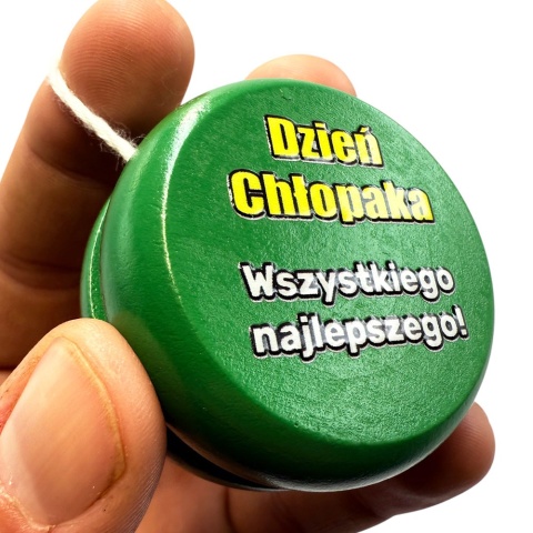 Drewniane JOJO z nadrukiem - prezent na Dzień Chłopaka Szkoła Przedszkole