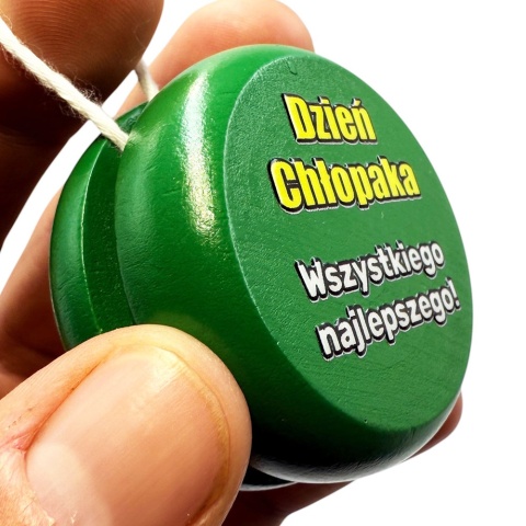 Drewniane JOJO z nadrukiem - prezent na Dzień Chłopaka Szkoła Przedszkole