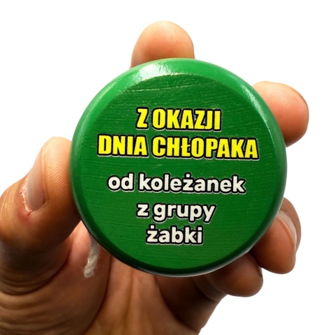 Drewniane JOJO z własnym podpisem - prezent na Dzień Chłopaka Szkoła Przedszkole