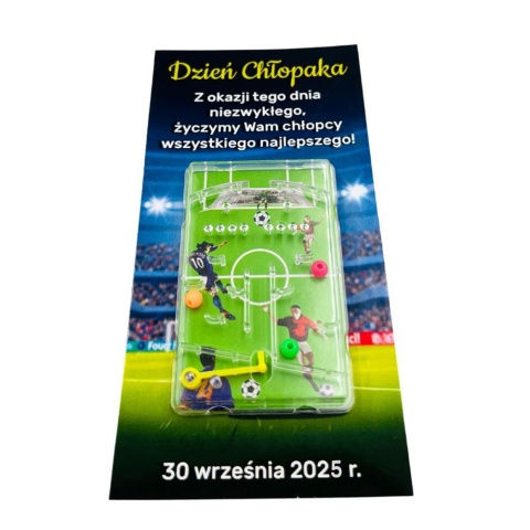 Gra Piłka Nożna + Życzenia - prezent na Dzień Chłopaka