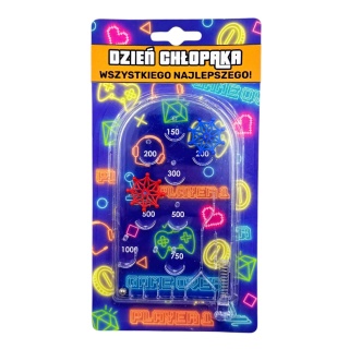 Gra Zręcznościowa Pinball - Prezent na Dzień Chłopaka dla Fana Gier szkoła przedszkole