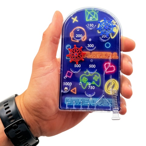 Gra Zręcznościowa Pinball - Prezent na Dzień Chłopaka dla Fana Gier szkoła przedszkole