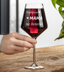 Kieliszek do Wina Krosno dla Mamy w ozdobnym kartoniku - prezent na Dzień Mamy Matki Kieliszek do Wina Krosno dla Mamy w ozdobnym kartoniku - prezent na Dzień Mamy Matki