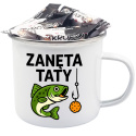 Kubek Metalowy dla Taty Wędkarza - Prezent na Dzień Ojca Święta Urodziny Emaliowany Kubek Metalowy dla Taty Wędkarza - Prezent na Dzień Ojca Święta Urodziny Emaliowany