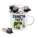 Kubek Metalowy dla Taty Wędkarza - Prezent na Dzień Ojca Święta Urodziny Emaliowany Kubek Metalowy dla Taty Wędkarza - Prezent na Dzień Ojca Święta Urodziny Emaliowany