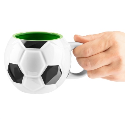 Kubek PIŁKARZA (ceramiczny) - zielony środek