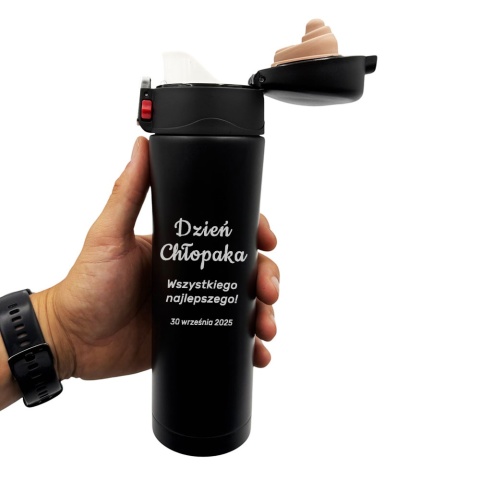 Kubek Termiczny 500ml z Grawerem - prezent na Dzień Chłopaka Szkoła Praca