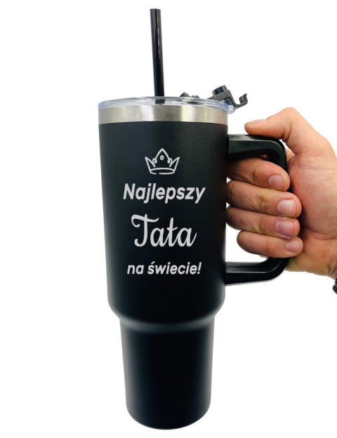 Kubek Termiczny XXL 1,2L dla Taty - prezent na Dzień Ojca Urodziny Święta Kubek Termiczny XXL 1,2L dla Taty - prezent na Dzień Ojca Urodziny Święta