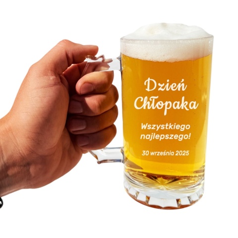 Kufel do Piwa z grawerem - prezent na Dzień Chłopaka dla kolegi z pracy