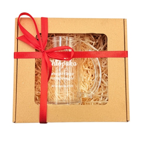 Kufel do Piwa z grawerem - prezent na Dzień Chłopaka dla kolegi z pracy