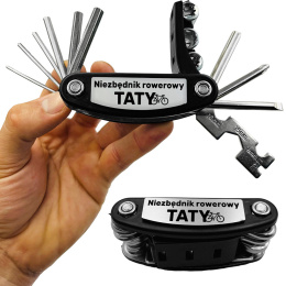 Multitool Rowerowy 16w1 z Grawerem dla Taty - Prezent na Dzień Ojca Święta Urodziny