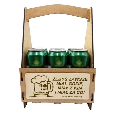 Nosidło na Piwo z Grawerem - prezent dla faceta chłopaka męża na urodziny święta