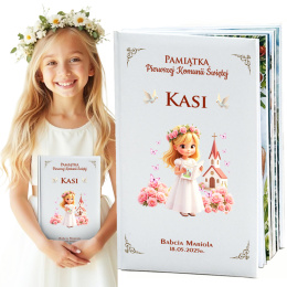 Personalizowana Biblia na Komunię - Pamiątka Pierwszej Komunii Świętej Prezent dla Chłopca Dziewczynki