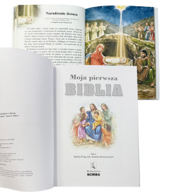 Personalizowana Biblia na Komunię - Pamiątka Pierwszej Komunii Świętej Prezent dla Chłopca Dziewczynki