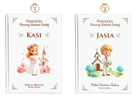 Personalizowana Biblia na Komunię - Pamiątka Pierwszej Komunii Świętej Prezent dla Chłopca Dziewczynki Personalizowana Biblia na Komunię - Pamiątka Pierwszej Komunii Świętej Prezent dla Chłopca Dziewczynki