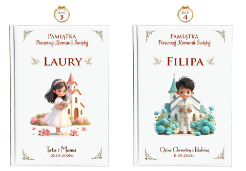 Personalizowana Biblia na Komunię - Pamiątka Pierwszej Komunii Świętej Prezent dla Chłopca Dziewczynki Personalizowana Biblia na Komunię - Pamiątka Pierwszej Komunii Świętej Prezent dla Chłopca Dziewczynki