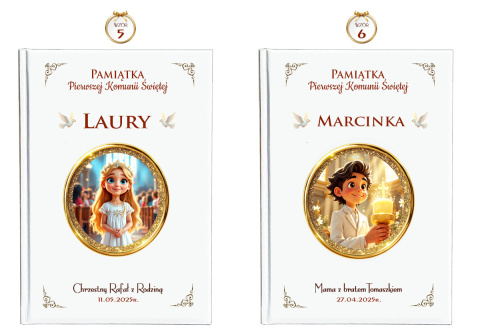 Personalizowana Biblia na Komunię - Pamiątka Pierwszej Komunii Świętej Prezent dla Chłopca Dziewczynki Personalizowana Biblia na Komunię - Pamiątka Pierwszej Komunii Świętej Prezent dla Chłopca Dziewczynki