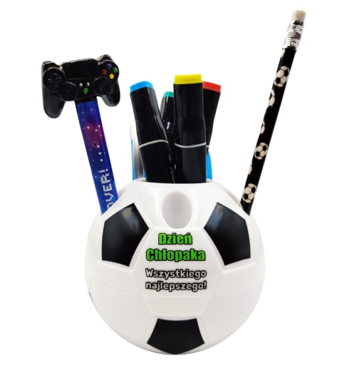 Przybornik Piłka z Nadrukiem - prezent na Dzień Chłopaka szkoła przedszkole