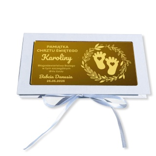 Pudełko na Pieniądze Chrzest - Prezent na Chrzest Święty dla Chłopca Dziewczynki Pamiątka Chrztu Świętego