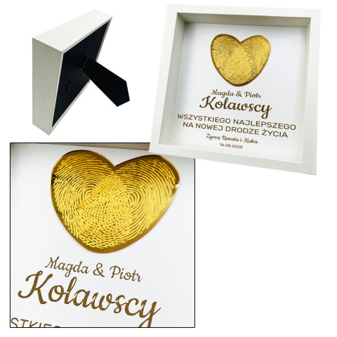 Ramka Pamiątka Ślubu - Prezent na Ślub dla Młodej Pary Ramka Pamiątka Ślubu - Prezent na Ślub dla Młodej Pary